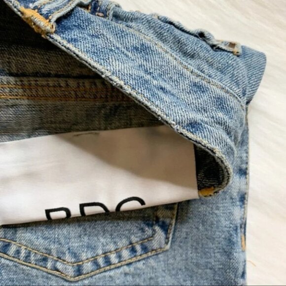 Urban Outfitters BDG Jean Shorts Jorts Distressed High Waist Cut off Denim Small - Picture 10 of 16